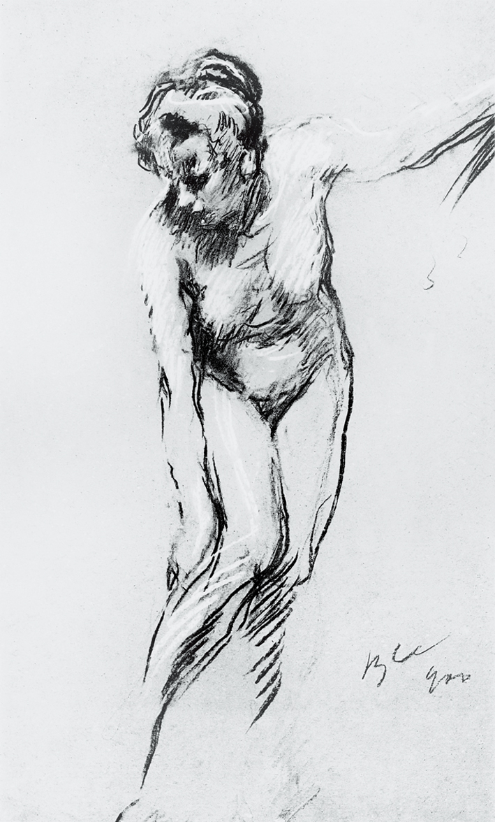  瓦伦丁·亚历山德罗维奇·谢洛夫 Valentin Alexandrovich Serov —— 弯曲身体的女模特儿